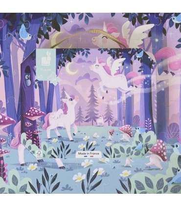 Puzle de Unicornios Janod 54 Piezas | lagranota.es