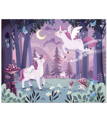 Puzle de Unicornios Janod 54 Piezas | lagranota.es