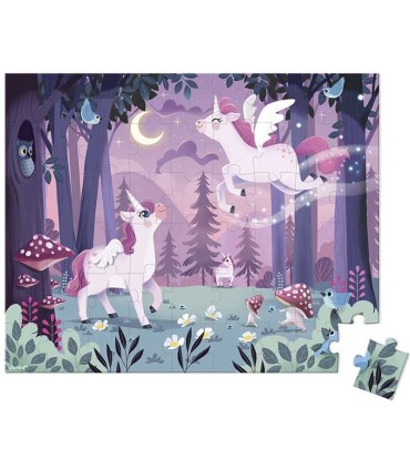 Puzle de Unicornios Janod 54 Piezas | lagranota.es