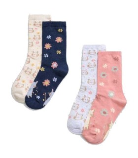 Calcetín Niña Ysabel Mora Sweet Flowers Pack 2