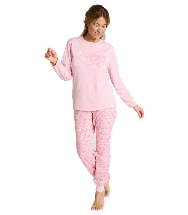 Pijama Muydemi Invierno Mujer Rosa |  La Granota