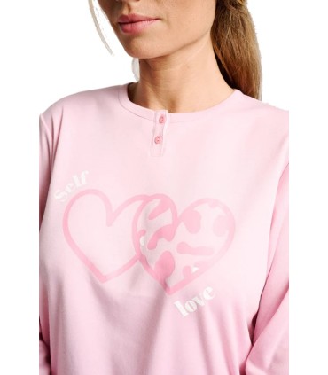 Pijama Muydemi Invierno Mujer Rosa |  La Granota