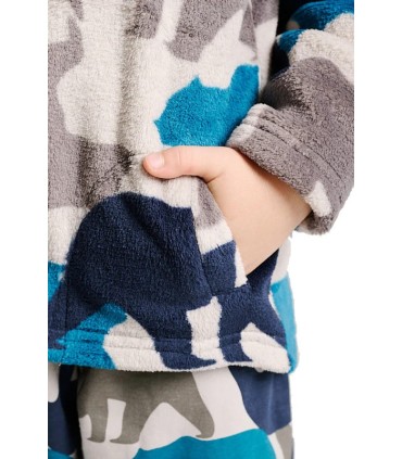 Bata Invierno Niño Muydemi Estampado Osos |  La Granota