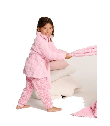 Bata Invierno Niña Muydemi Rosa Corazones | La Granota