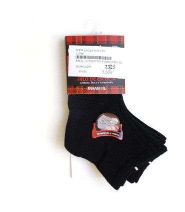 Ysabel mora pack 3 calcetines negros | Calcetines en La Granota