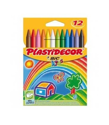 Plastidecor 12 ceras | Manualidades y Pintura en La Granota